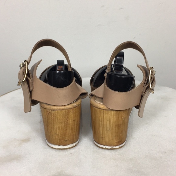 Steve Madden Cream Platform Sandal Heel Sz 6 - Picture 2 of 7